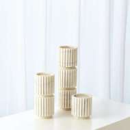 Picture of CHANNEL PILLAR HOLDER - WHITE MARBLE