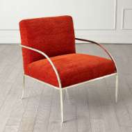 Picture of SWOOP CHAIR-ORANGE-NICKEL