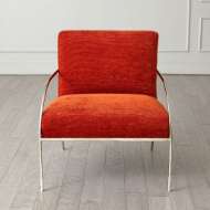 Picture of SWOOP CHAIR-ORANGE-NICKEL