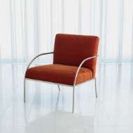 Picture of SWOOP CHAIR-ORANGE-NICKEL