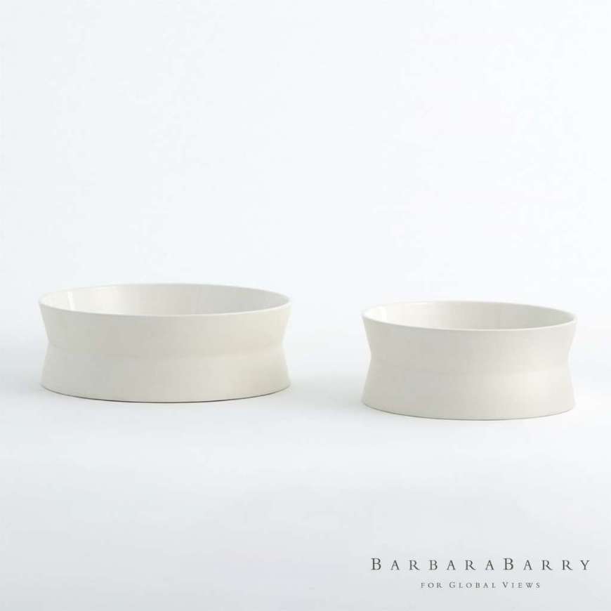 Picture of ENCIRCLE SCORED BOWL-CHALK