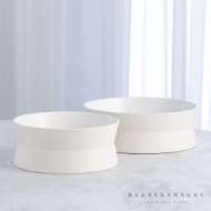 Picture of ENCIRCLE SCORED BOWL-CHALK