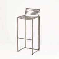 Picture of SLAT STOOL-LIGHT GUNMETAL