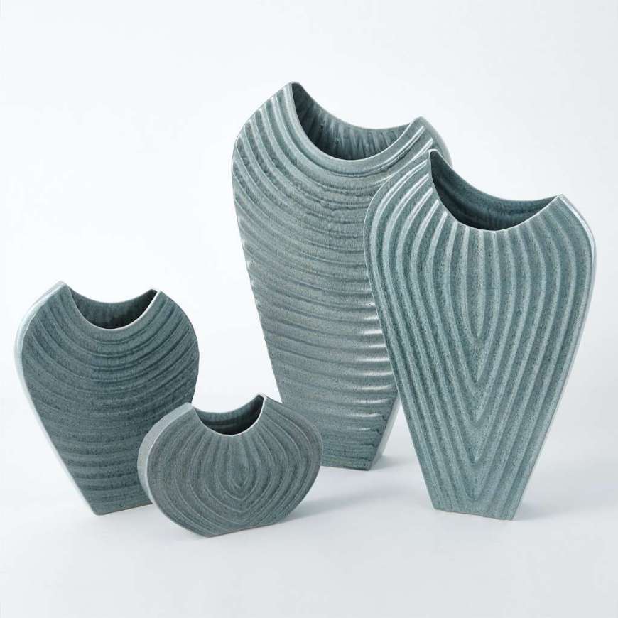 Picture of RIPPLE VASE-AZURE