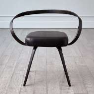 Picture of ALL LEATHER CHAIR-BLACK