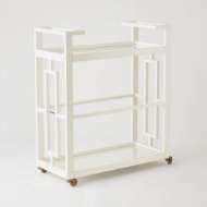 Picture of GRID BLOCK BAR CART-WHITE