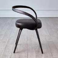 Picture of ALL LEATHER CHAIR-BLACK