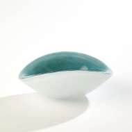 Picture of PINCHED CASED GLASS BOWL-AZURE