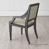 Picture of SEINE ARM CHAIR-BLACK W/GREY LEATHER