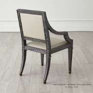 Picture of SEINE ARM CHAIR-BLACK W/GREY LEATHER