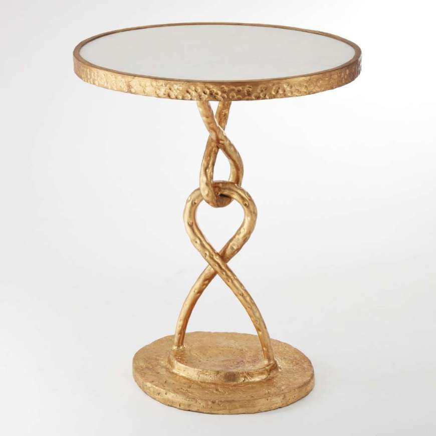 Picture of LOOP DE LOOP TABLE-GOLD LEAF