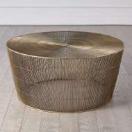 Picture of RADIANCE COFFEE TABLE-ANTIQUE BRASS