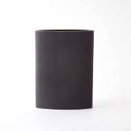 Picture of TUBA VASES-BLACK W/GOLD RIM