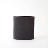 Picture of TUBA VASES-BLACK W/GOLD RIM