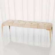 Picture of STILETTO BENCH-WHITE HAIR-ON-HIDE