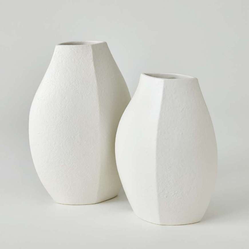 Picture of WEDGE VASES-WHITE