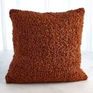 Picture of TEXTURED BOUCLE PILLOW-RUST