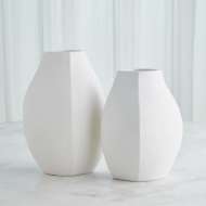 Picture of WEDGE VASES-WHITE