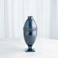 Picture of GREEK KEY VASE-AZURE