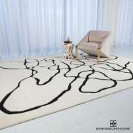 Picture of SQUIGGLE RUG-IVORY/BLACK