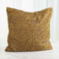 Picture of GOLDEN BEADED SHAG PILLOW