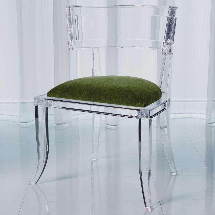 Picture of KLISMOS ACRYLIC CHAIR-EMERALD GREEN