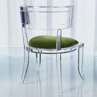 Picture of KLISMOS ACRYLIC CHAIR-EMERALD GREEN