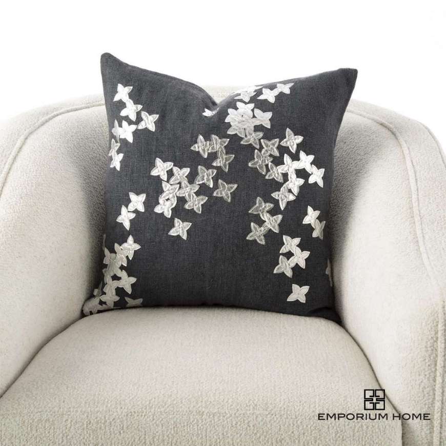 Picture of CHRISTIE PILLOW-SILVER/GUNMETAL