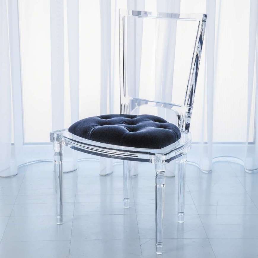 Picture of MARILYN ACRYLIC SIDE CHAIR-ADMIRAL BLUE