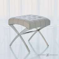 Picture of SCARLET STOOL-NICKEL W/GREY LEATHER