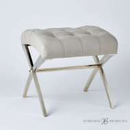 Picture of SCARLET STOOL-NICKEL W/GREY LEATHER