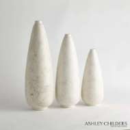 Picture of BUBBLE PEAR SHAPE VASE-IVORY