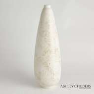 Picture of BUBBLE PEAR SHAPE VASE-IVORY