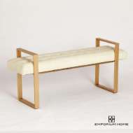 Picture of DAKOTA BENCH-MILK LEATHER