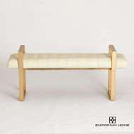 Picture of DAKOTA BENCH-MILK LEATHER