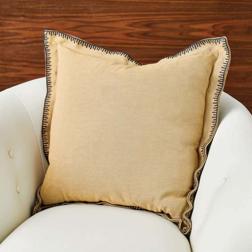 Picture of STITCHED PILLOW-GOLD