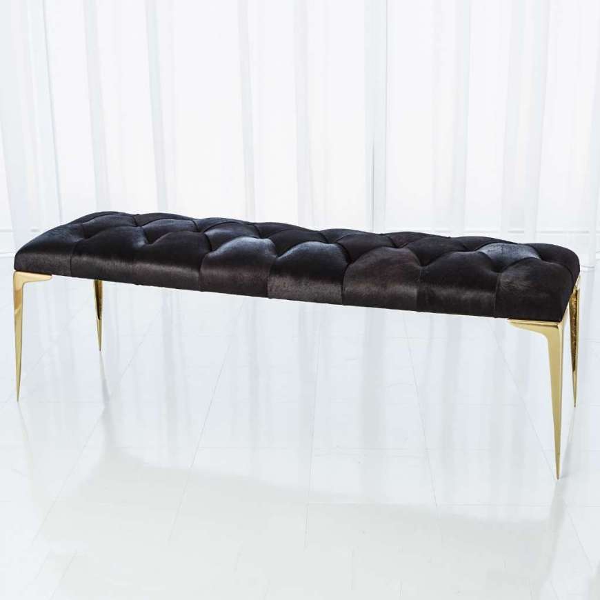 Picture of STILETTO BENCH-BLACK HAIR-ON-HIDE