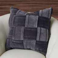 Picture of WOVEN PILLOW-GREY