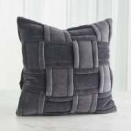 Picture of WOVEN PILLOW-GREY