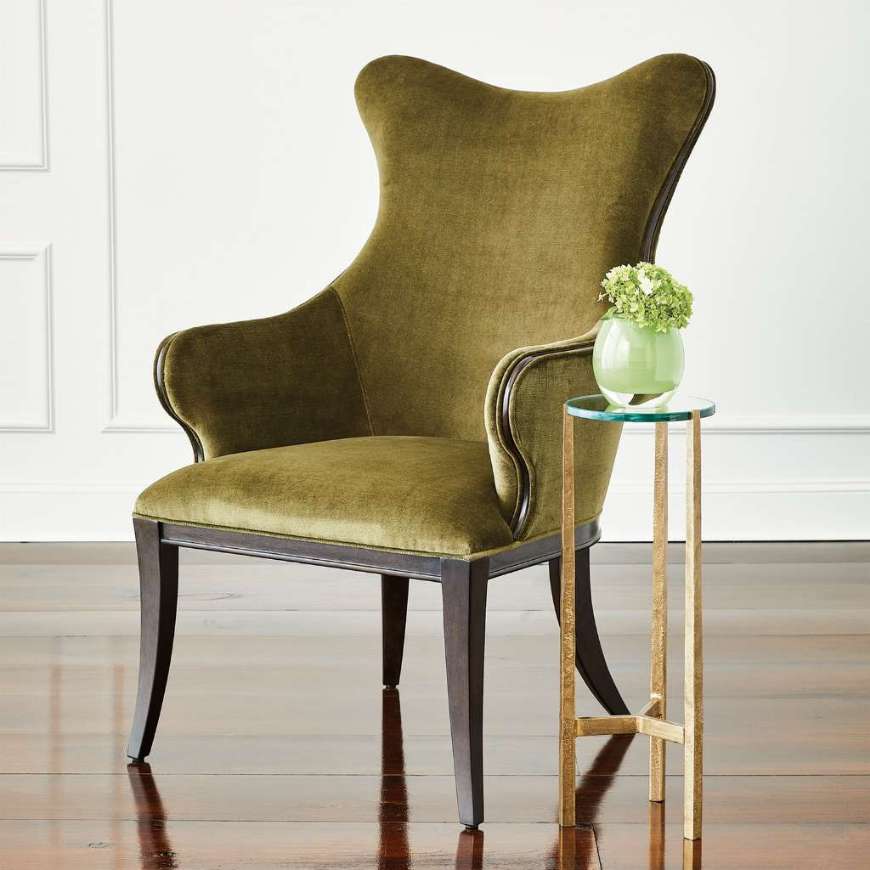 Picture of EVELYN CHAIR-MOSS VELVET