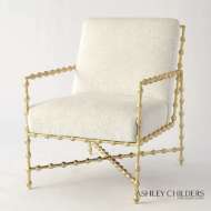 Picture of ELDER LOUNGE CHAIR-GOLD LEAF-COM