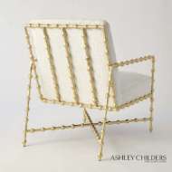 Picture of ELDER LOUNGE CHAIR-GOLD LEAF-COM