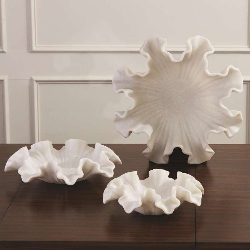 Picture of RUFFLE BOWL-WHITE