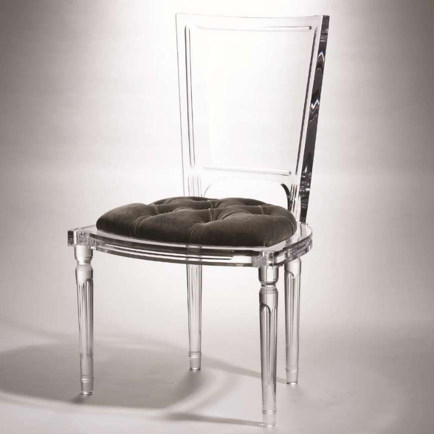 Picture of MARILYN ACRYLIC SIDE CHAIR-PEWTER-GREY