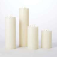 Picture of 3 WICK PILLAR CANDLE-UNSCENTED-5"