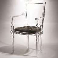 Picture of MARILYN ACRYLIC ARM CHAIR-PEWTER-GREY