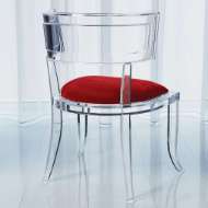 Picture of KLISMOS ACRYLIC CHAIR-RED PEPPER