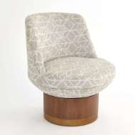 Picture of BRADO ROUND SWIVEL CHAIR-STONE