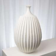 Picture of SAWTOOTH VASE COLLECTION-RUSTIC WHITE