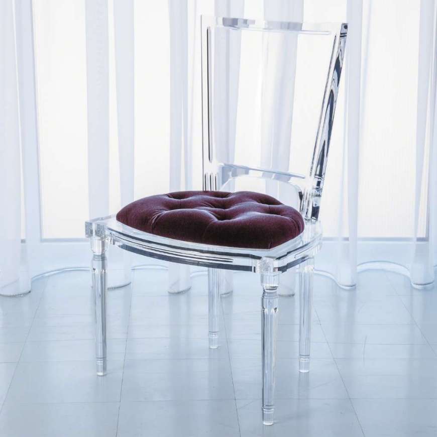 Picture of MARILYN ACRYLIC SIDE CHAIR-SULTANA-LAVENDER